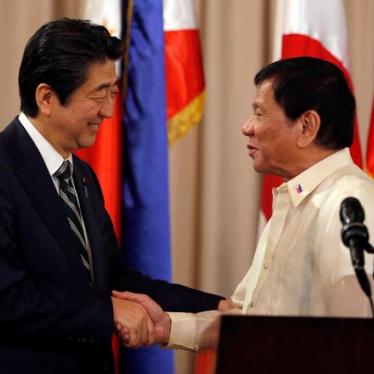 Japan’s Abe Should Denounce Philippines’ Murderous ‘Drug War’
