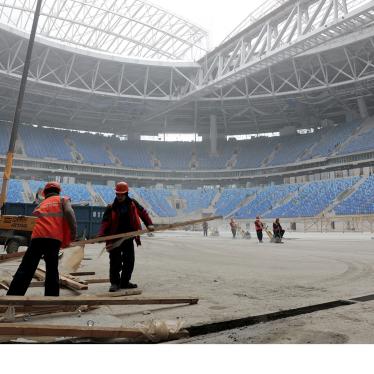 Russland/FIFA: Arbeiter in Stadien für WM 2018 ausgebeutet