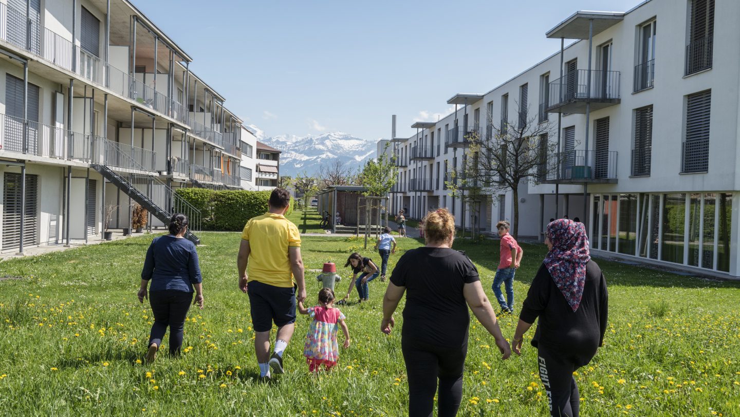 Switzerland. Syrian family reunited thanks to a specific decision of the Swiss government on family reunification for Syrian nationals