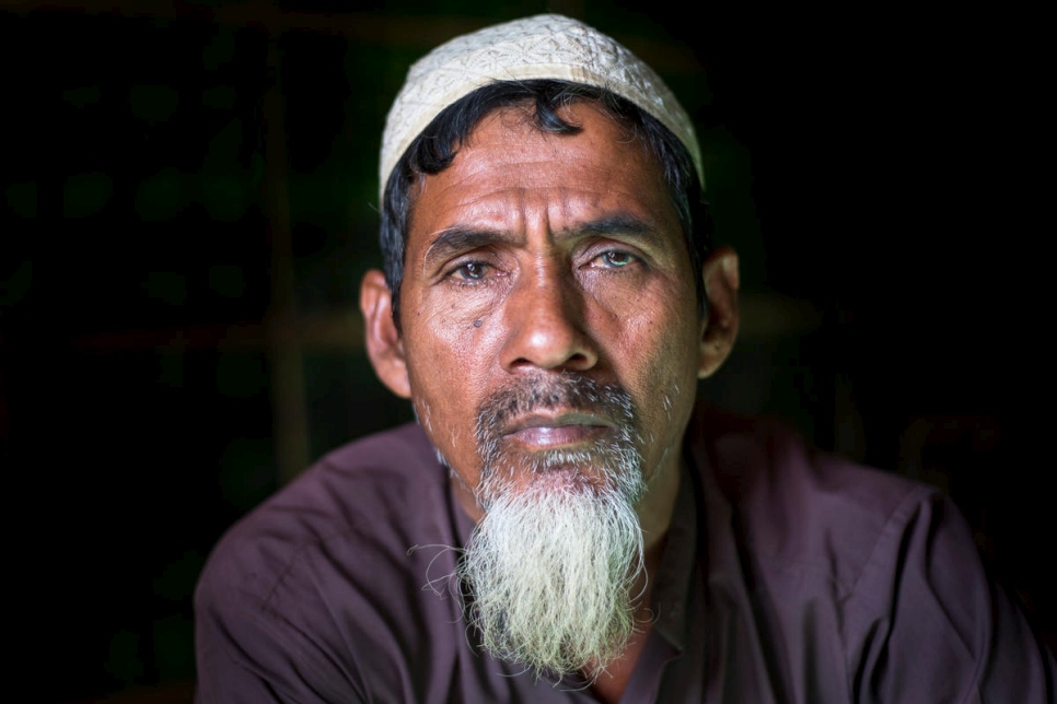 Bangladesh. Four generations of Rohingya family living as refugees