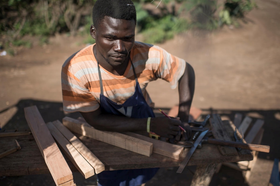 Democratic Republic of the Congo. South Sudanese refugees help themselves to survive