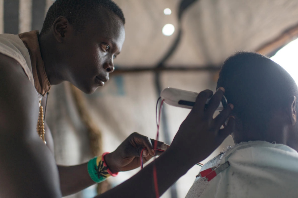 Democratic Republic of the Congo. South Sudanese refugees help themselves to survive