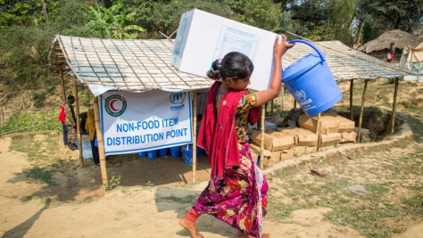 Bangladesh. UNHCR distributes 50,000 hygiene kits to Rohingya refugees