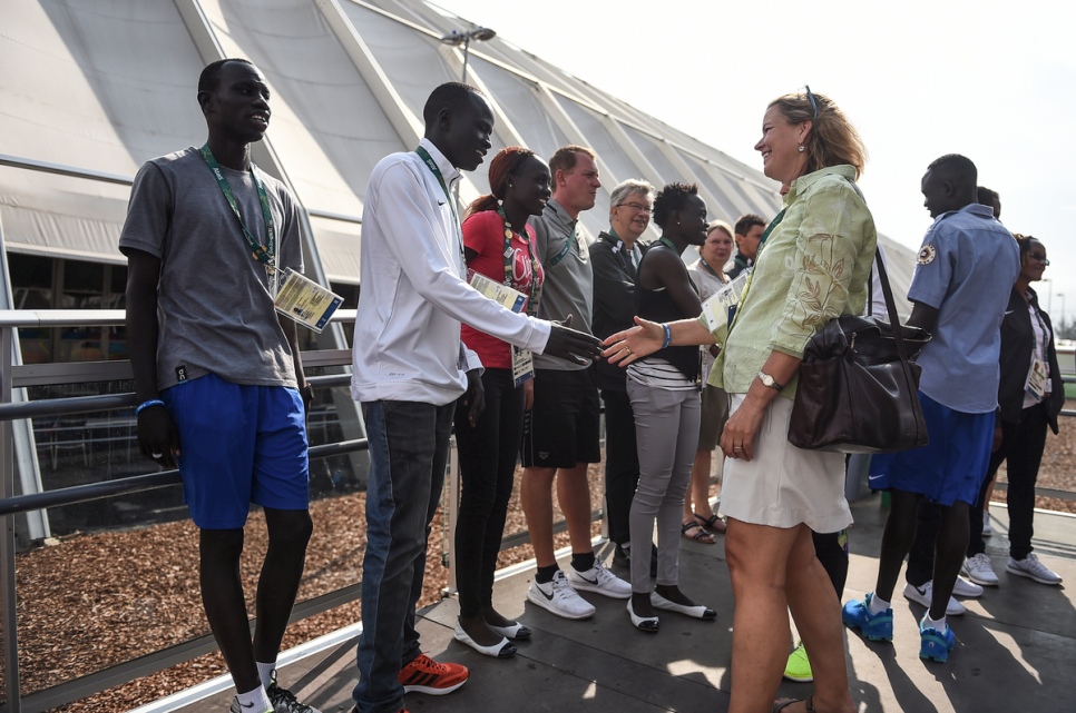 Olympics reunites refugee family