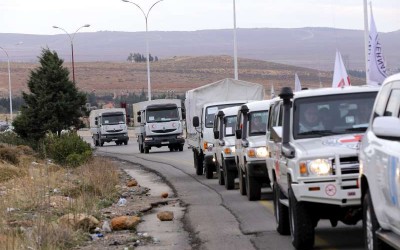 Vital aid reaches starving Syrians in besieged towns