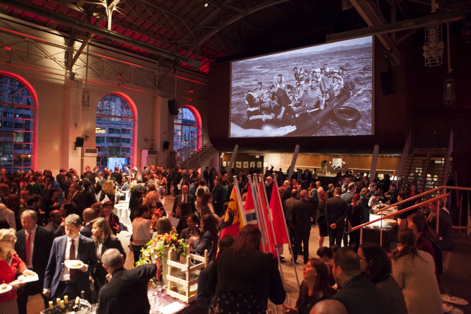 The reception for the 2016 UNHCR Nansen Refugee Award ceremony