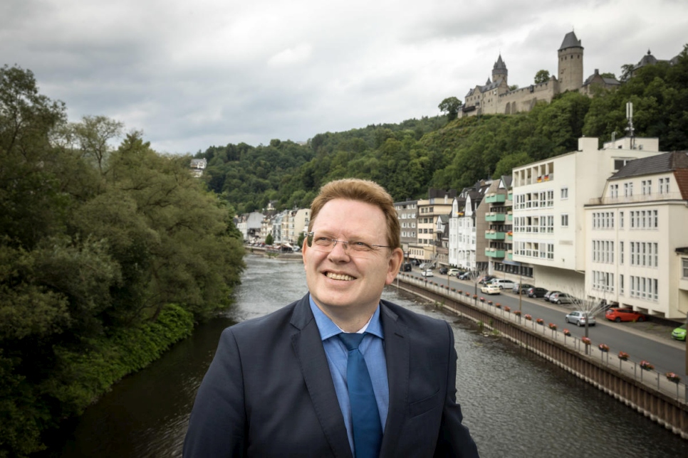 Germany. Mayor Hollstein has worked tirelessly to welcome newcomers into his town of Altena. It's an achievement which has seen him nominated for the UNHCR Nansen Refugee Award.