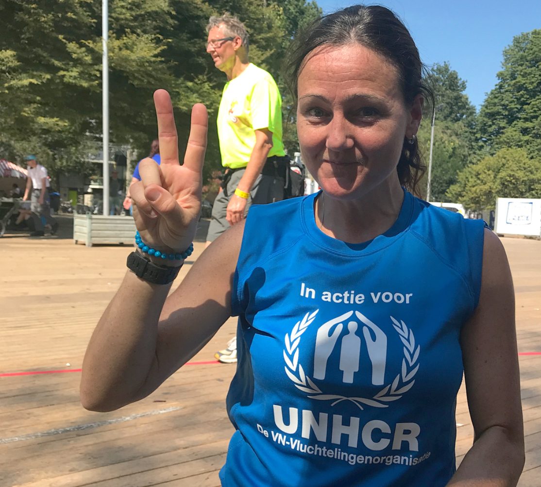 Jacqueline in actie voor UNHCR