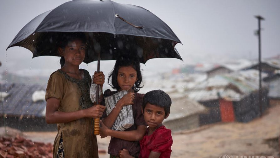 Monsoon rains batter Bangladesh Rohingya refugee settlements