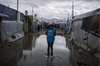 Storm flooding brings misery to Syrian refugees in Lebanon