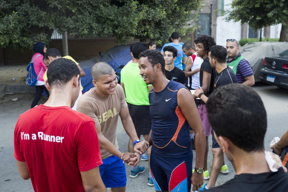 Guled ha sido un miembro activo del Cairo Runners Club durante varios años. 