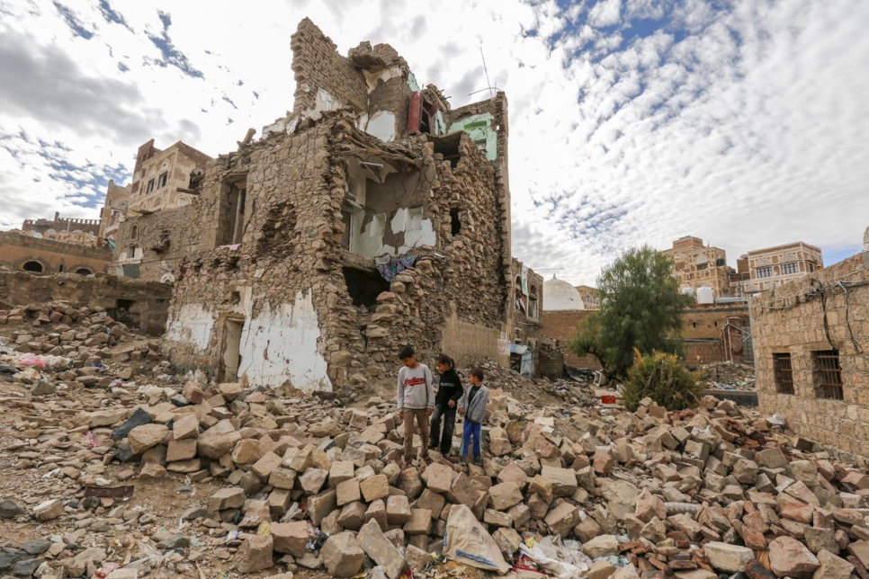 Yemen. Displaced in Sana'a's Old City