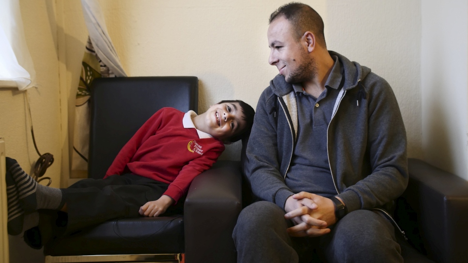 Syrian goalkeeper and son