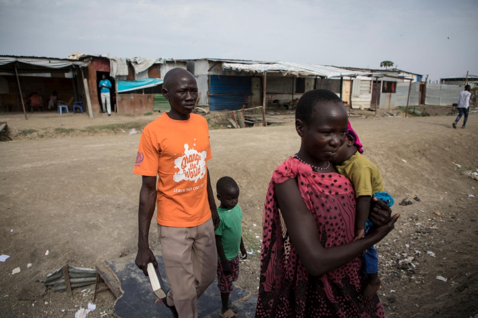 James souffrait de troubles de l'anxiété après avoir fui Malakal avec son épouse et ses trois enfants. 