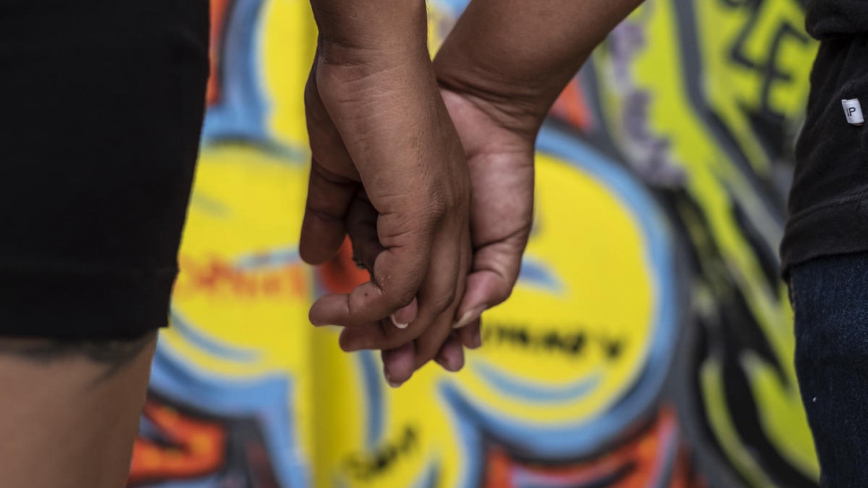 Two dozen asylum seeker women from north Central America painted a mural in Tapachula, Mexico marking the 16 Days of Activism against Gender-Based Violence.