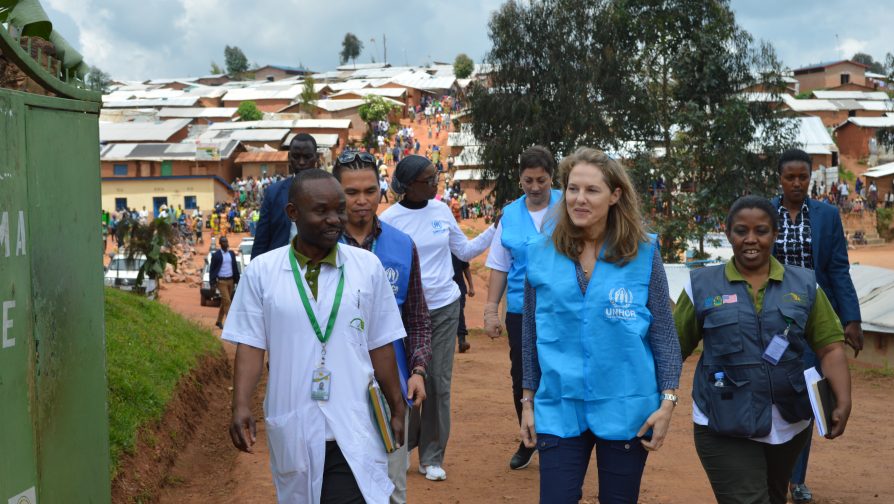 Her Royal Highness Princess Sarah Zeid visits Gihembe Refugee Camp