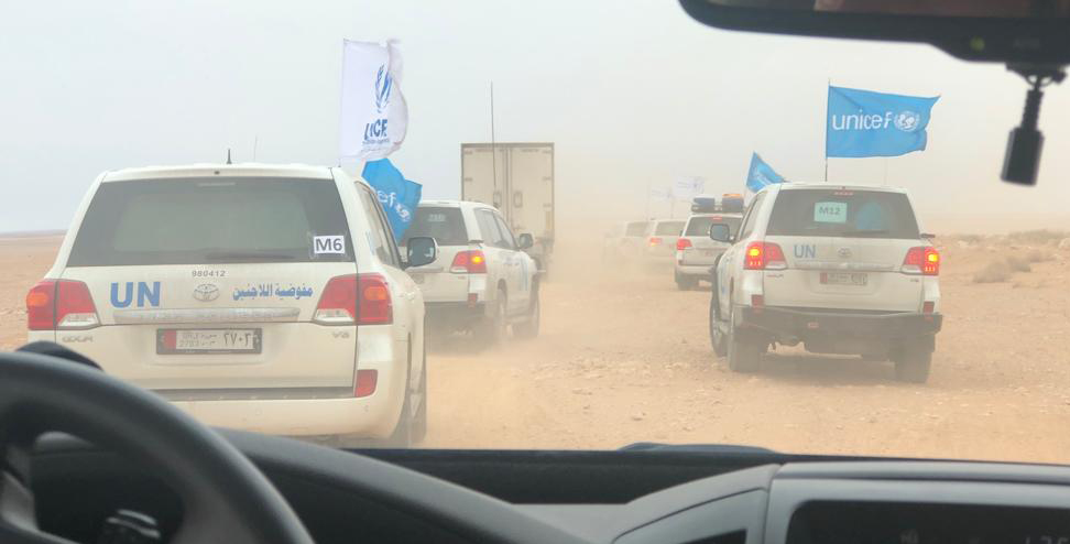 UN convoy supports vulnerable, displaced people in Rukban
