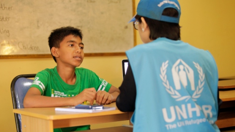 Indonesia. Rohingya siblings split by tragedy