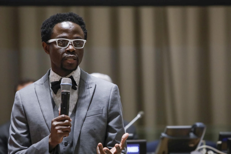 United States. The Global Compact on Refugees is approved by the UN General Assembly at the United Nations Headquarters in New York. The moment was commemorated with a special event including *senior* leaders from the UN, alongside refugees and a choir of young refugees and migrants.