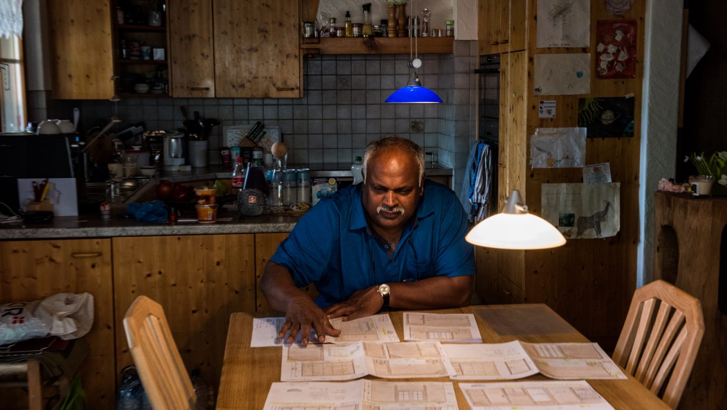 Switzerland. Successful Sri Lankan refugee sustains traditional culture in his host country.