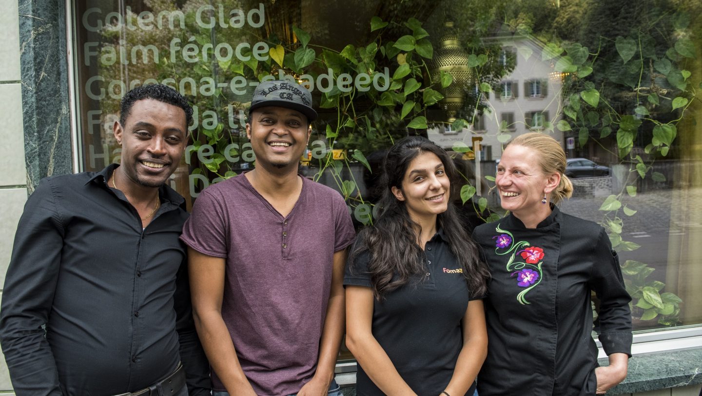 Switzerland. Training and integration of refugees in Swiss heartland through restaurant training