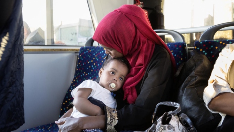 Italy. Refugees reach safety after evacuation from Tripoli