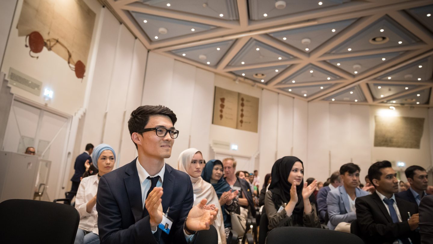 Austria. Mojtaba Tavakoli a former refugee from Afghanistan completing his BSc in molecular biology at the Medical University of Vienna