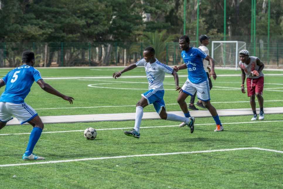 Morocco. World Refugee Day. Semi-Finals of the Football Tournament in Rabat