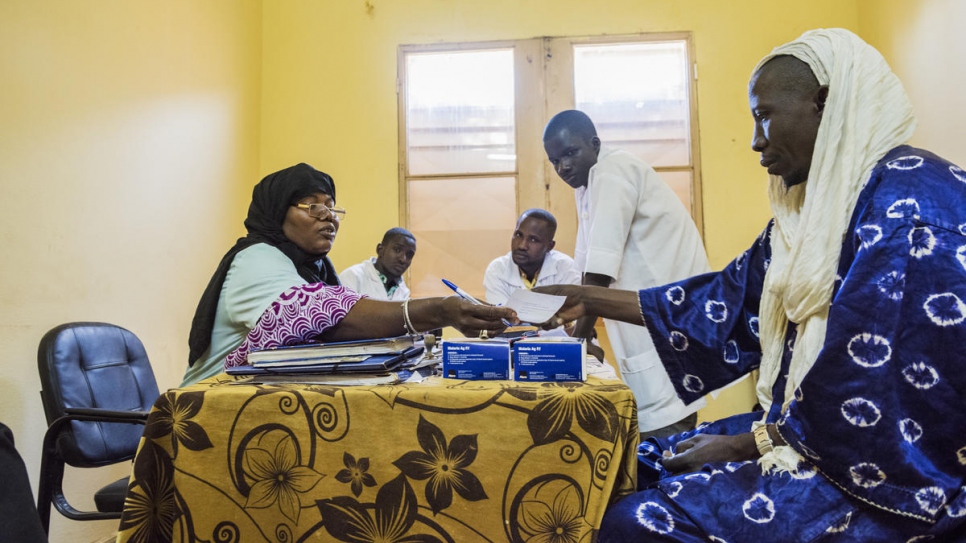 Jamilla Amadou treats patients at the Centre de Santé de Référence hospital in Gao.