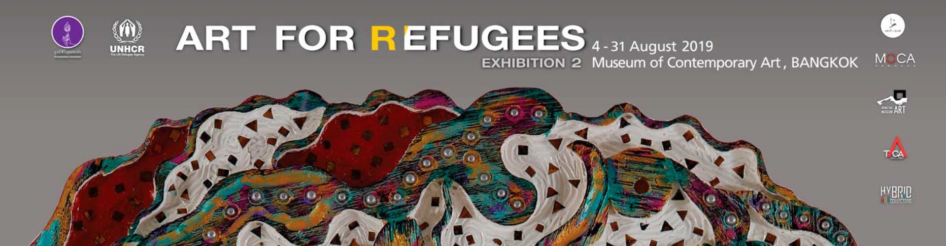 UNHCR and Phramedhivajirodom organize “Art for Refugees Exhibition 2” to raise funds for refugee shelters