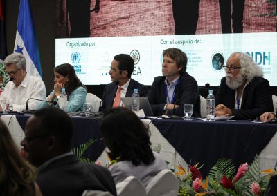 Panel sobre Alianzas Estratégicas Regionales para la Protección, Conferencia Regional de San Pedro Sula. © ACNUR / Scarleth Durón