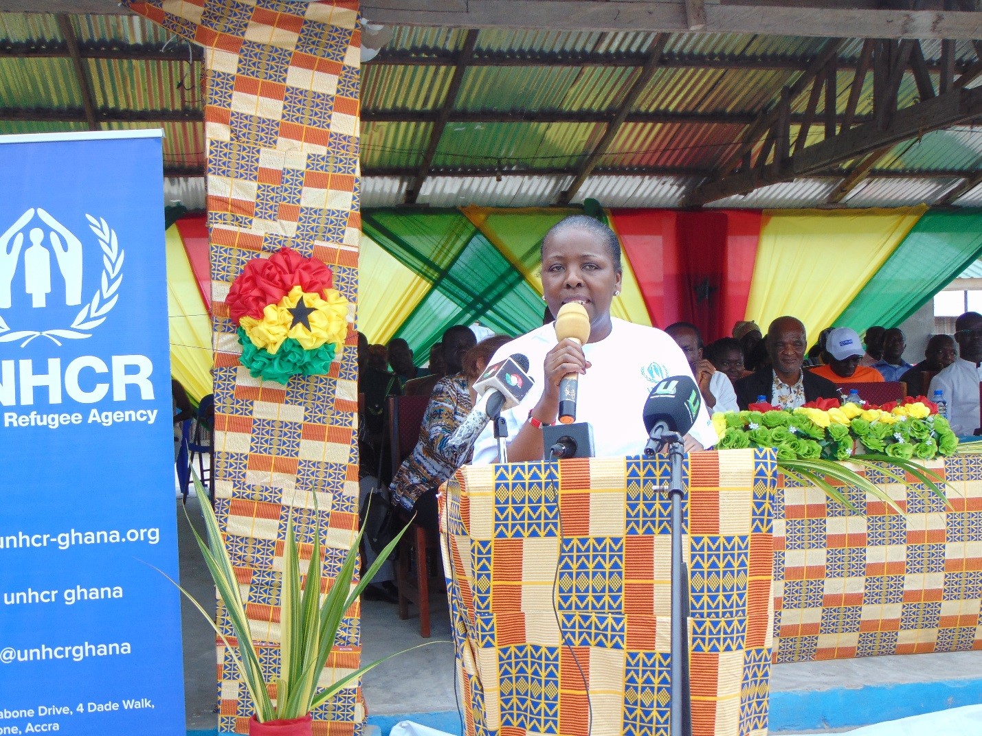 UNHCR Representative, Ms. Esther Kiragu in an address