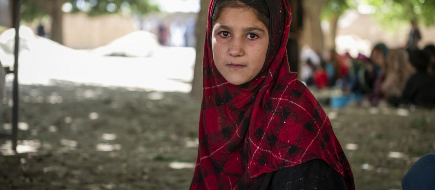 Afghanistan. UNHCR builds new primary school for children studying outdoors