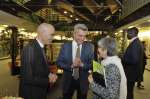 Reception in honour of members of UNHCR's inaugural Advisory Group on Gender, Forced Displacement and Protection. UNHCR Assistant High Commissioner Volker Türk, UNHCR High Commissioner Filippo Grandi (centrer) talking with advisory group member Sima Samar, from Afghanistan.