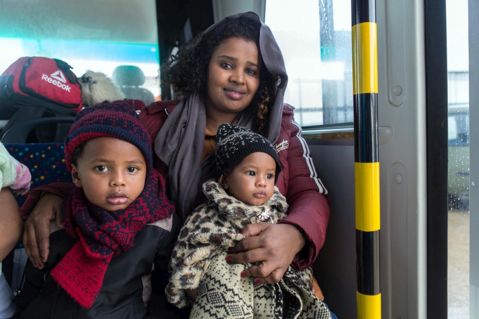 Italy. 149 refugees landed safely this evening in Pratica di Mare military airport after being evacuated by UNHCR from Libya's detention centers earlier this week.