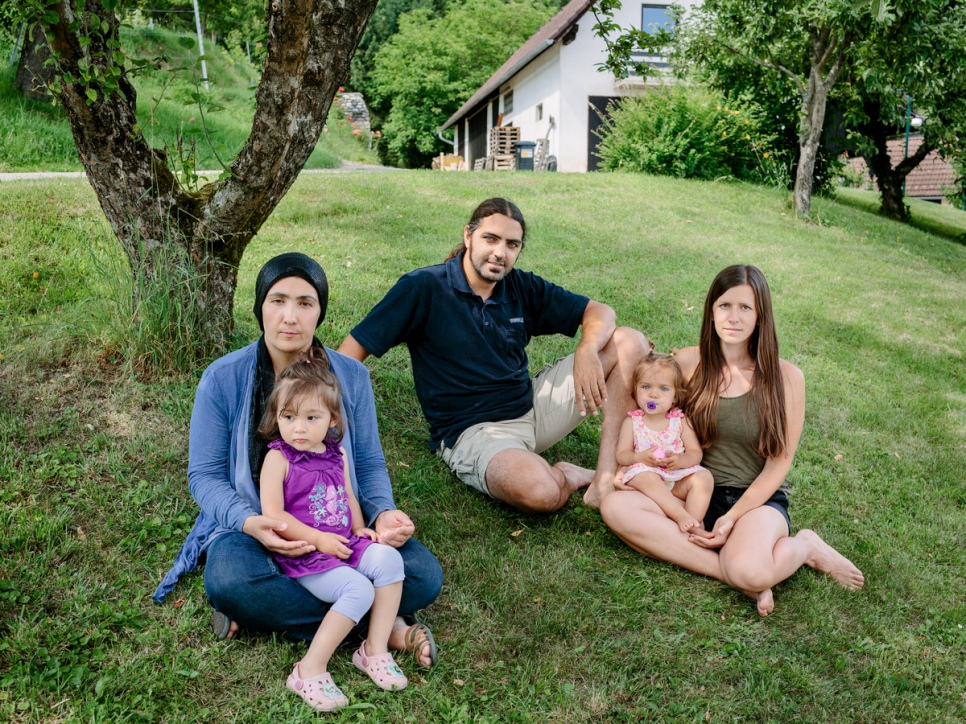 Afghan mother and child land on their feet in Austria