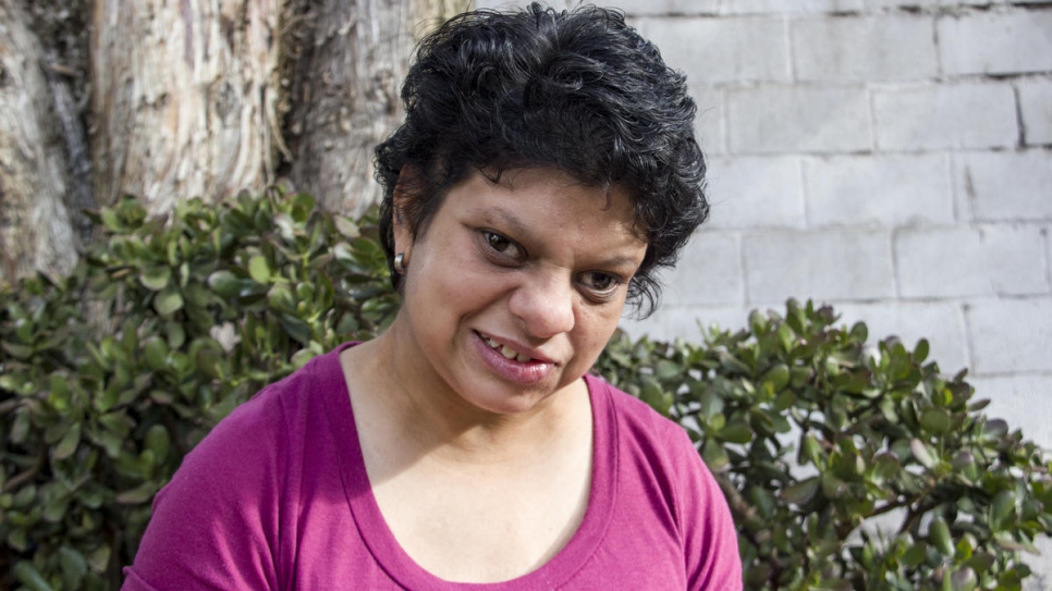 Adrianna, a Venezuelan with a cognitive disability, is now seeking safety in Ecuador. 