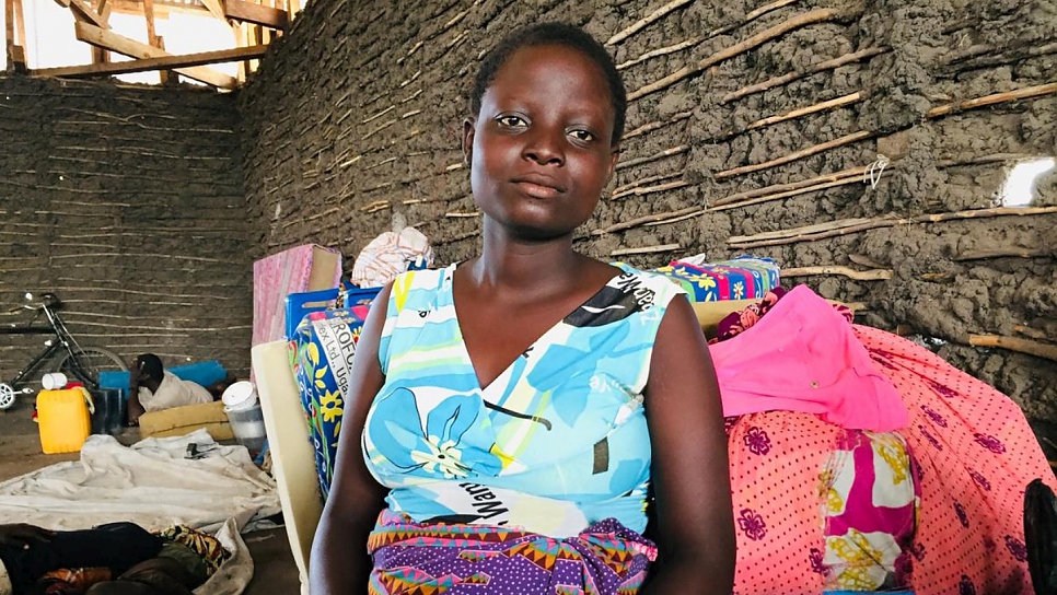 Sifa Dorika, 18, fled her village and found safety in a church in Kasenyi.