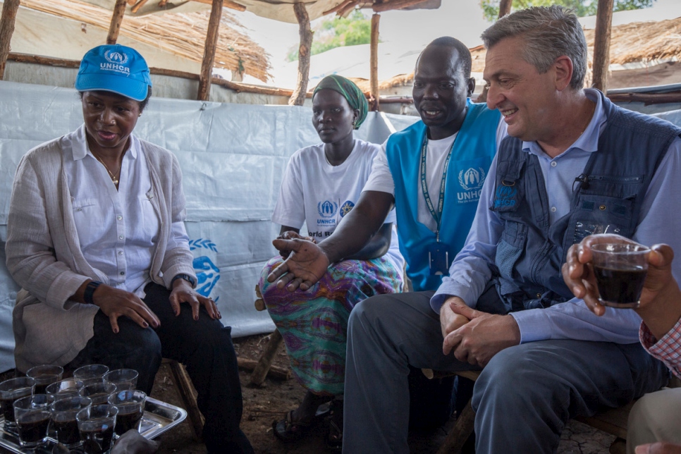 Ethiopia. High Commissioner is visiting Nguenyyiel refugee camp during World Refugee Day