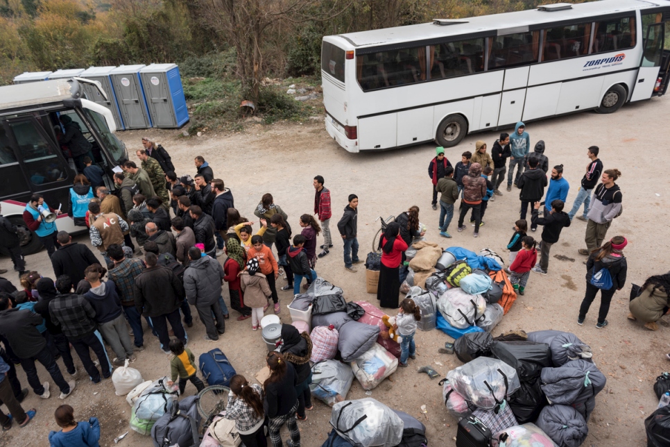 Greece. Yazidis evacuated for winter