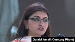 Pakistani rights activist Gulalai Ismail (file photo)