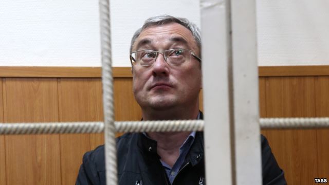 Vyacheslav Gaizer, Komi's regional governor, attends a court hearing in Moscow, on September 20.
