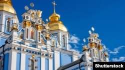 St. Michael's golden-domed monastery in Kyiv is owned by the Ukrainian Orthodox Church.