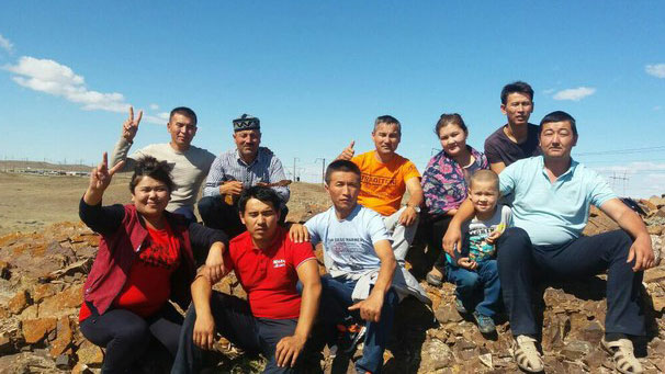 Ethnic Kazakhs in Xinjiang, in undated photo.