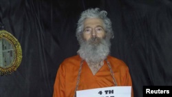 Hostage photo of Robert Levinson, a former FBI agent who disappeared in Iran in 2007