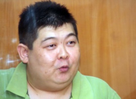 Former Kyrgyz security agent Aldayar Ismankulov, who is accused of murdering journalist Gennadi Pavlyuk