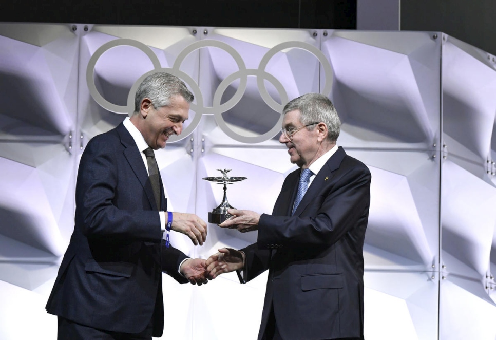 Switzerland.UN Refugee Agency honoured with Olympic Cup for sporting contribution
