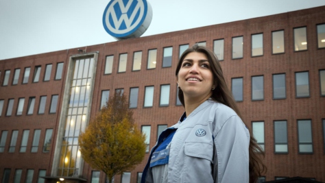 Germany. Refugee trainees steer towards bright future in auto industry.