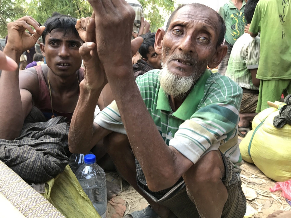 Mohammed Ismail arrived with his family of 12 from Buthidaung. 