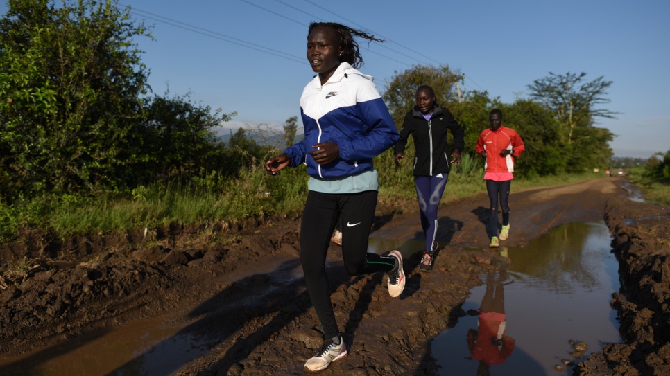 Kenya. Refugee Olympic Athletes training